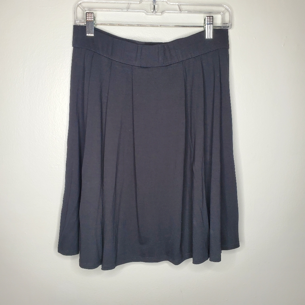 Eileen Fisher Stretchy Comfy Black Skirt Size M